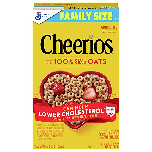 CEREAL CHEERIOS WHOLE GRAIN (5 KIND/ 60 OZ)