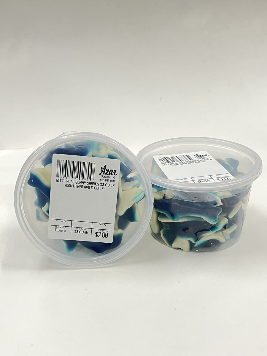 HALAL GUMMY SHARKS 6117