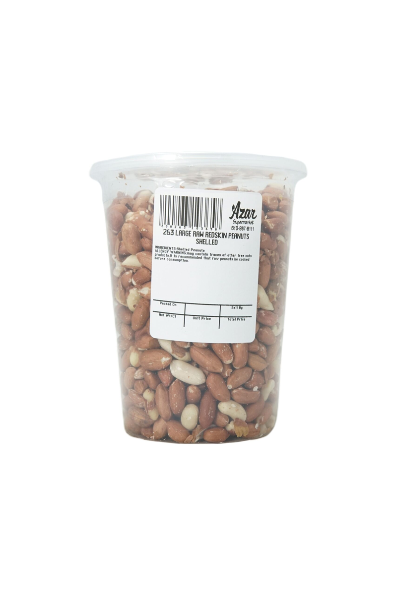 PEANUT RED SKIN SHELLED RAW