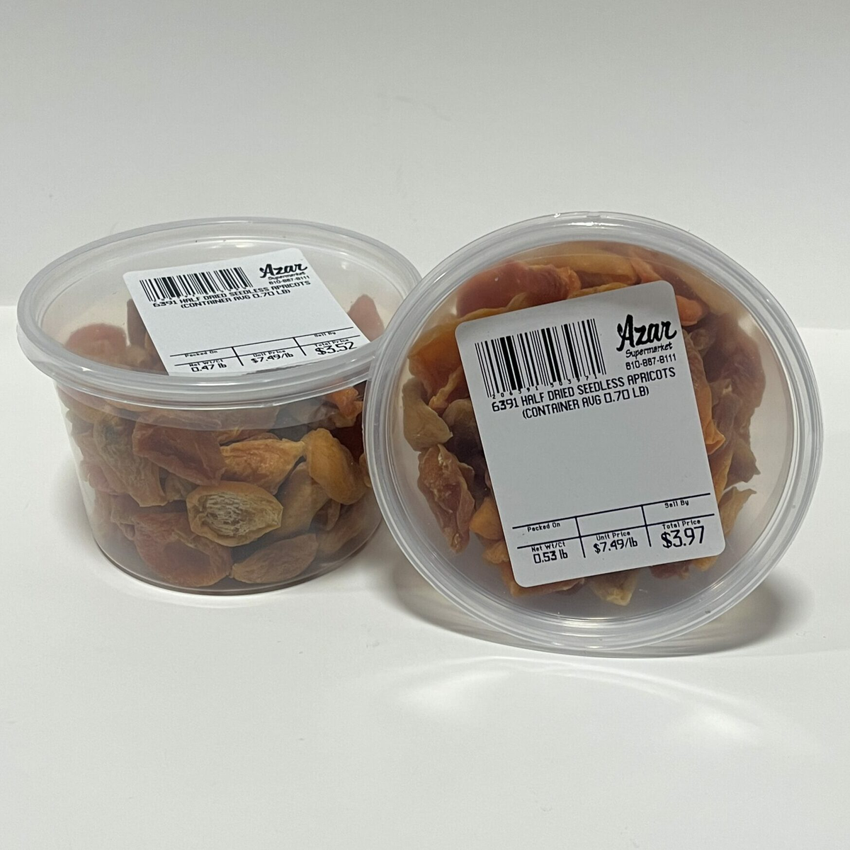 APRICOT SEEDLESS HALF DRIED 6391