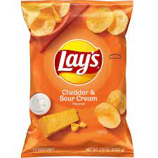 CHEDDAR SOUR CREAM POTATO CHIPS