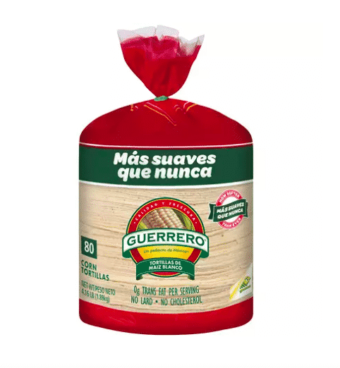 BREAD TORTILLA CORN WHITE