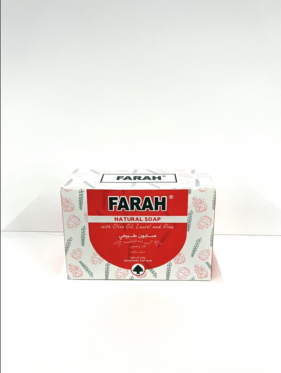 FARAH SOAP NATURAL OLIVE OIL LAUREL AND PINE FRAGRANCE 125GR