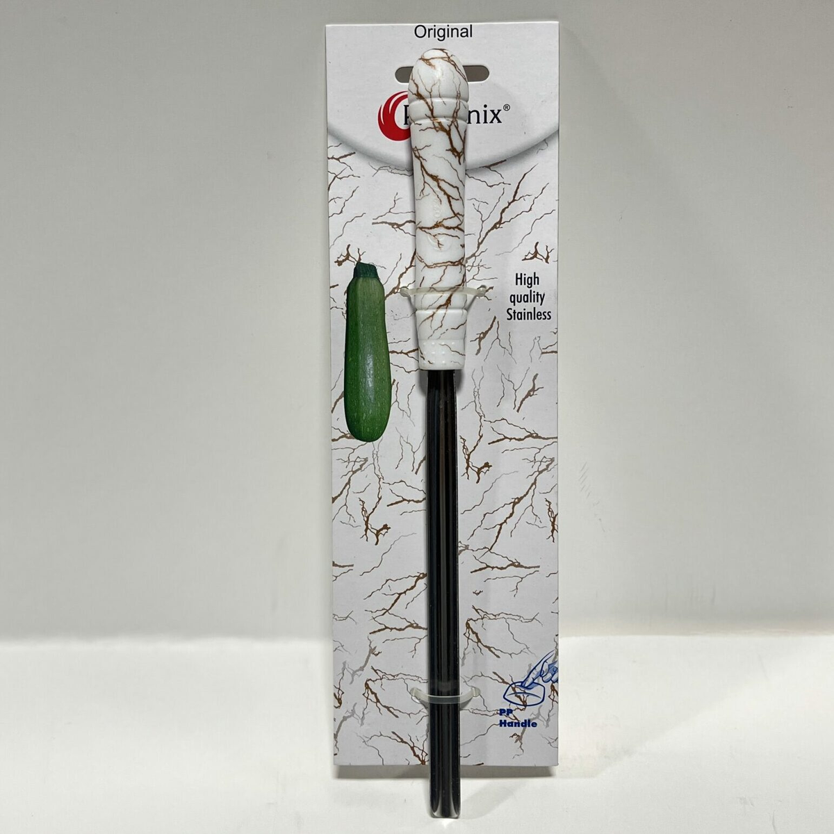CARVER VEGETABLE MARBLE MARBLE WHITE HANDLE