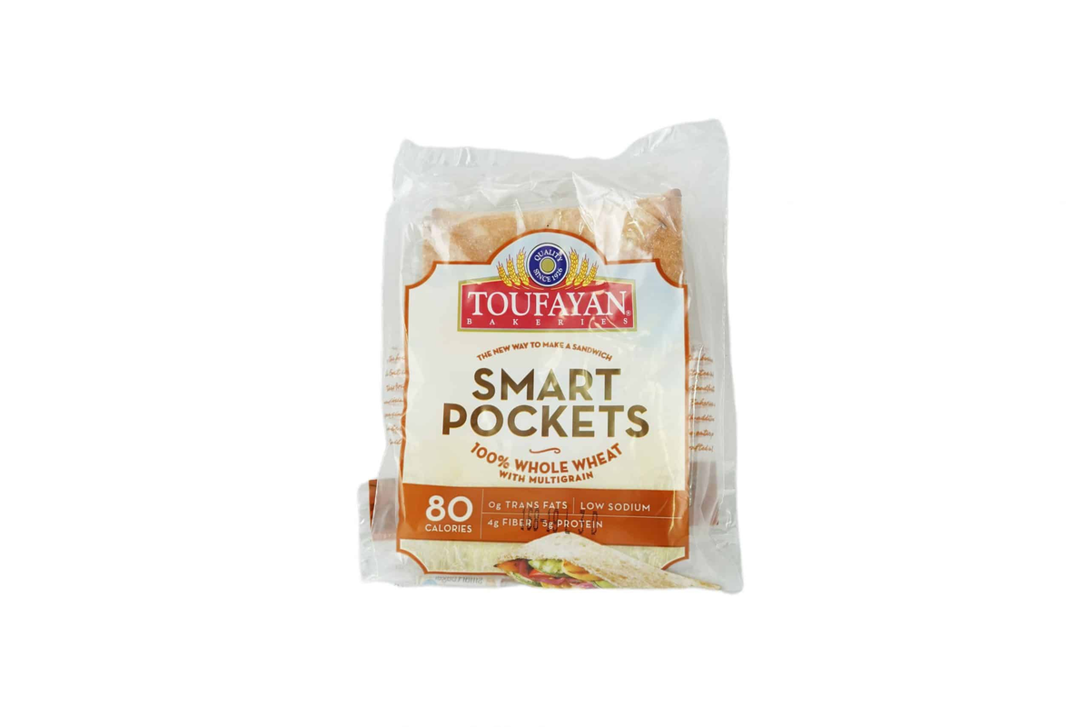 BREAD PITA WHOLE WHEAT SMART POCKETS