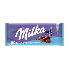 MILKA BUBBLY ALPINE MILK CHOCOLATE BAR  100GR