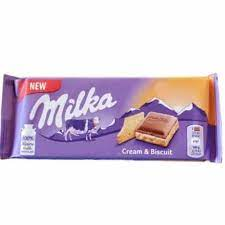MILKA CREAM BISCUIT CHOCOLATE  100GR