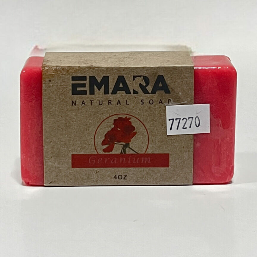 EMARA NATURAL BODY SOAP GERANIUM 4OZ
