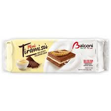 BALCONI MINI TIRAMISU WITH MASCARPONE CHEESE DESERT FROZEN 300GR