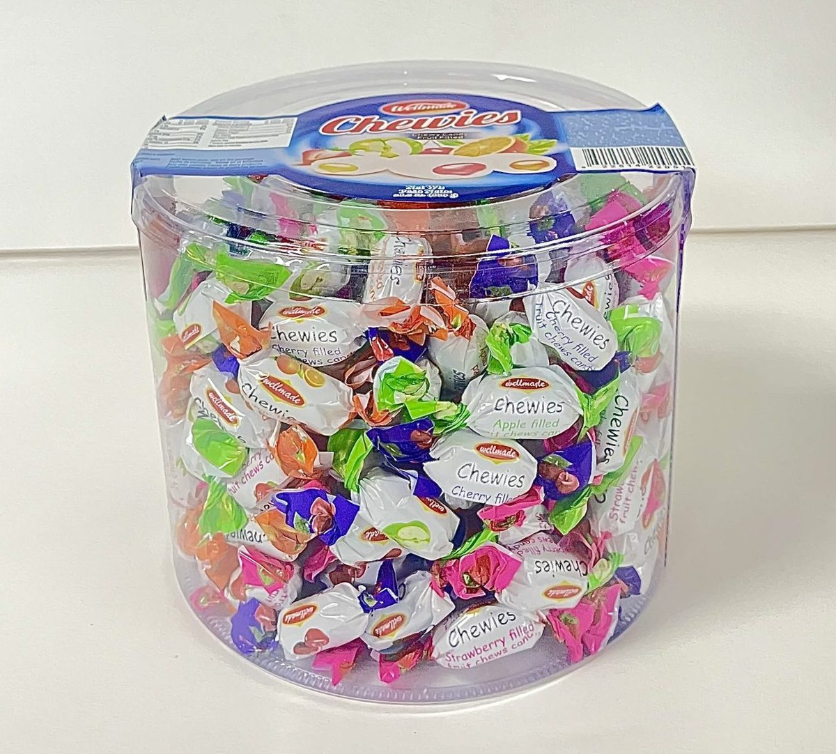 FRUIT CHEWY CANDY TUBS