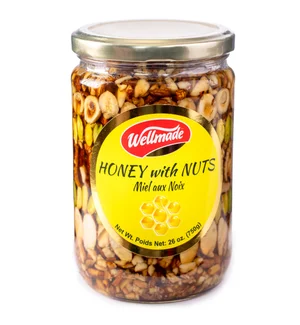 WELLMADE HONEY WITH NUTS  26OZ