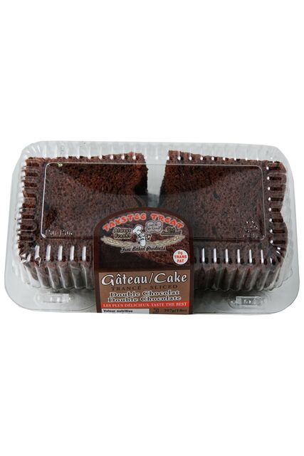 DOUBLE CHOCOLATE CAKE SLICED