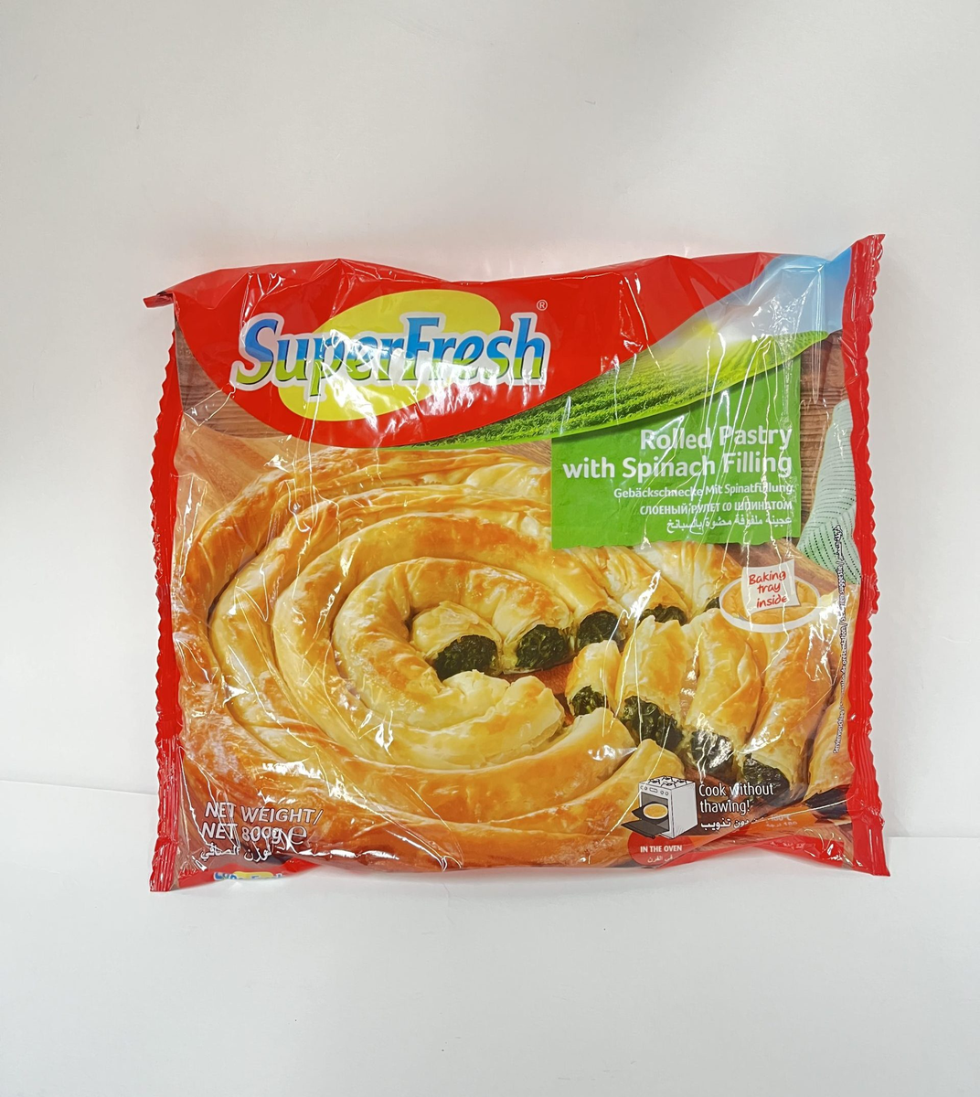 PASTRY ROLLED WITH SPINACH FILLING