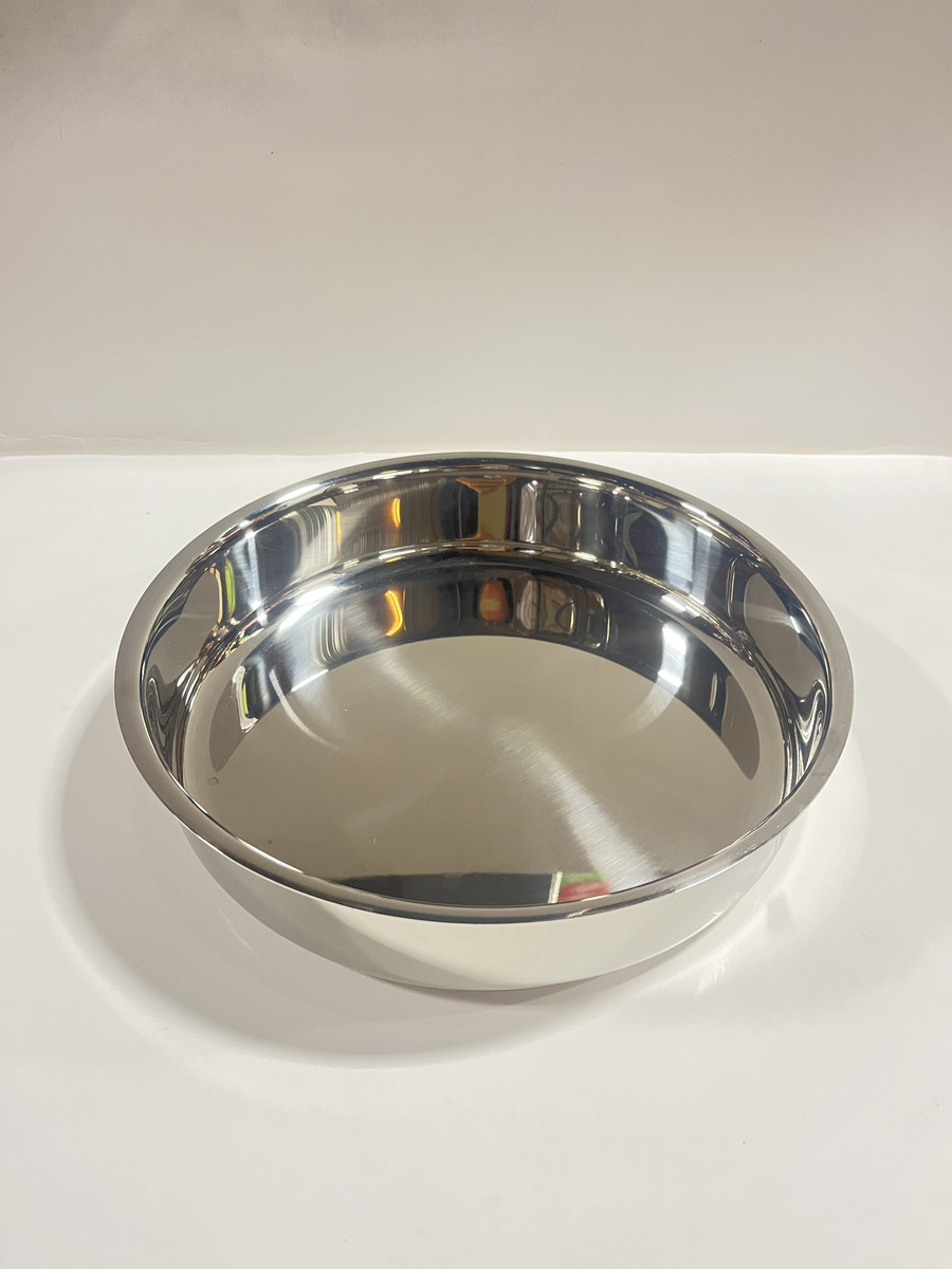 PHOENIX DEEP BAKING TRAY ROUND STAINLESS SMALL  28CM