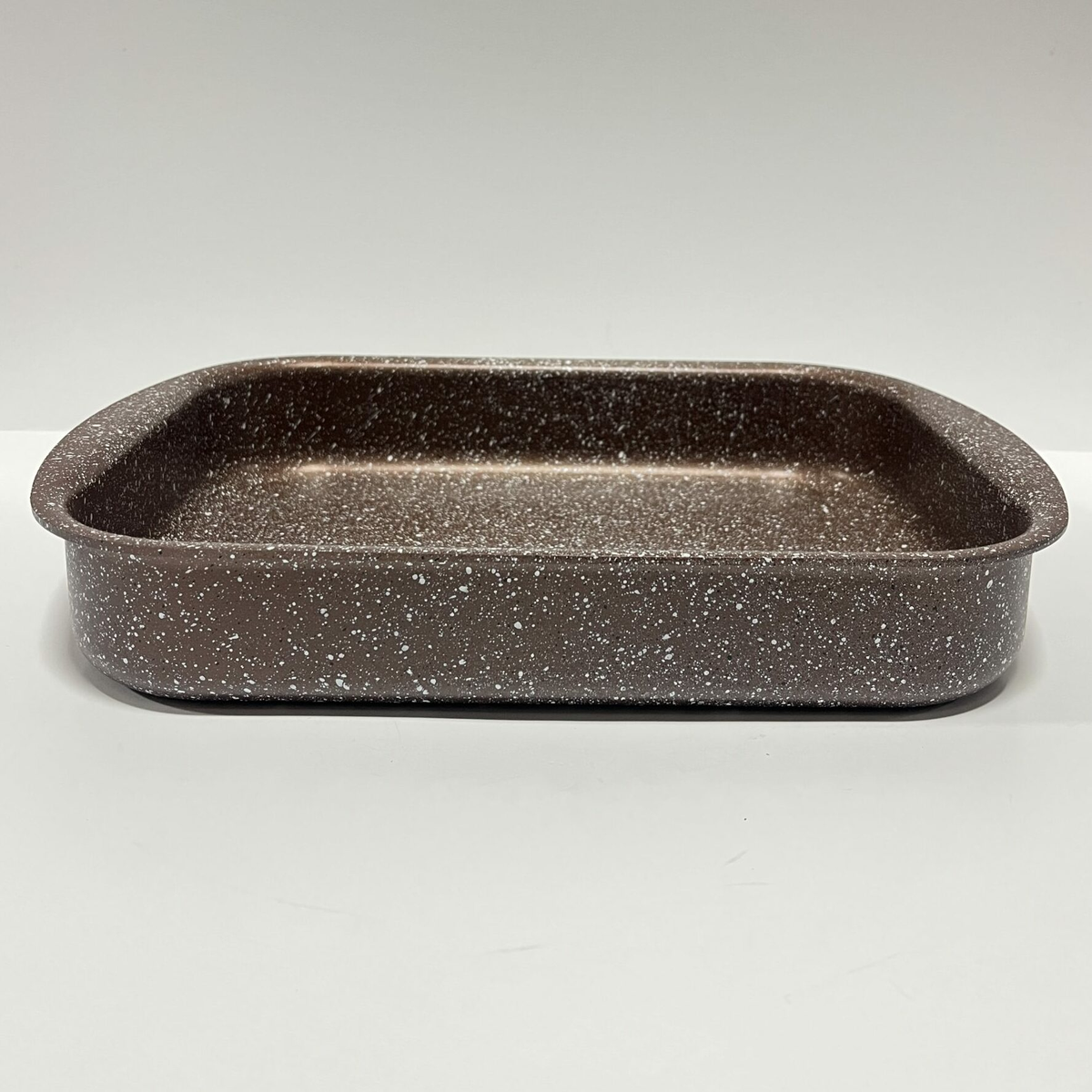 TRAY BAKING GRANITE DEEP RECTANGLE BROWN
