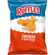 CHEDDAR AND SOUR CREAM CHIPS