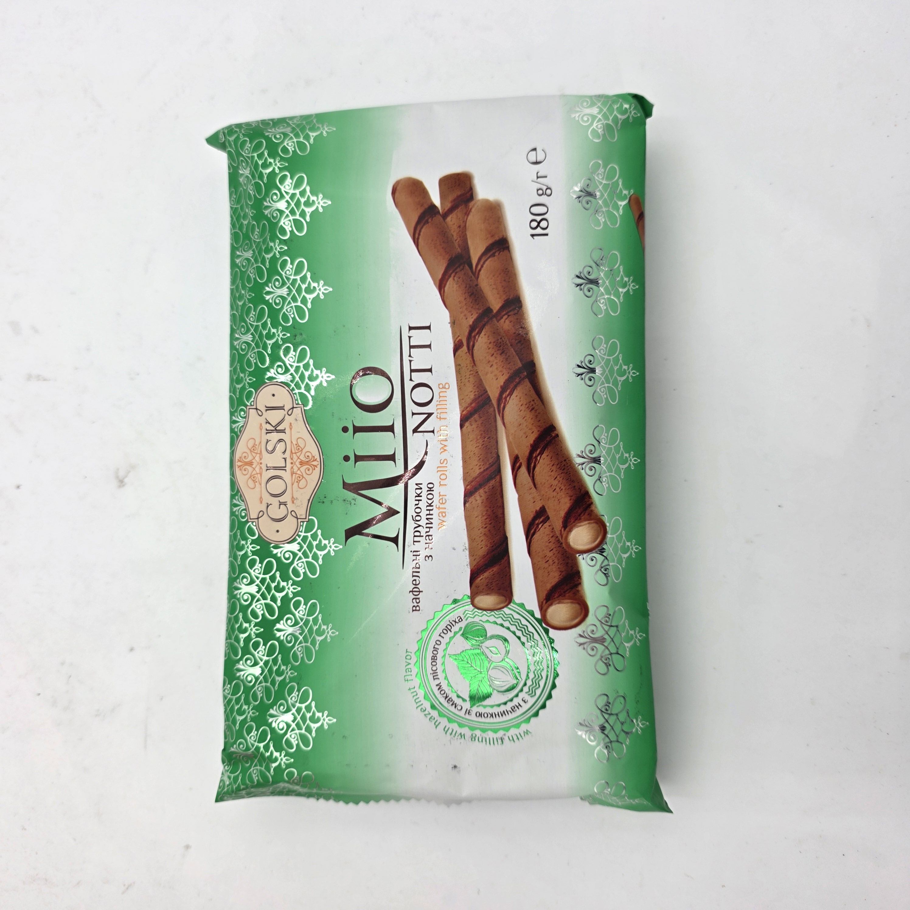 WAFER ROLLS HAZELNUT FILLING