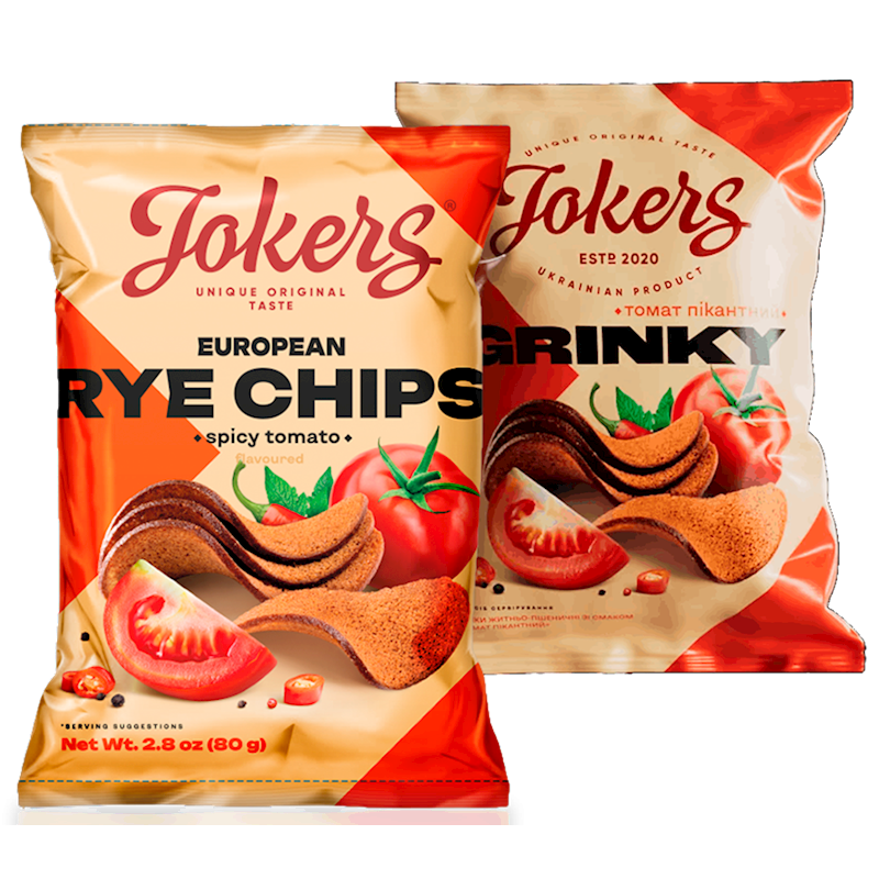 CHIPS RYE SPICY TOMATO FLAVOURD