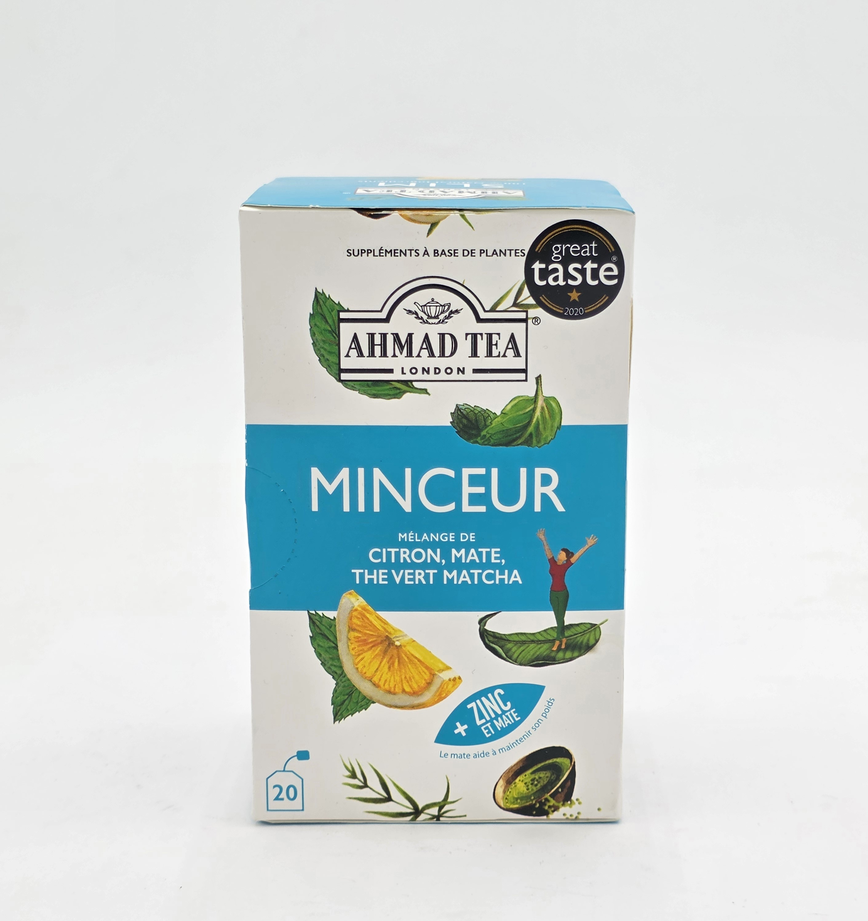 AHMAD TEA TEA GREEN LEMON MATCH  20BAG