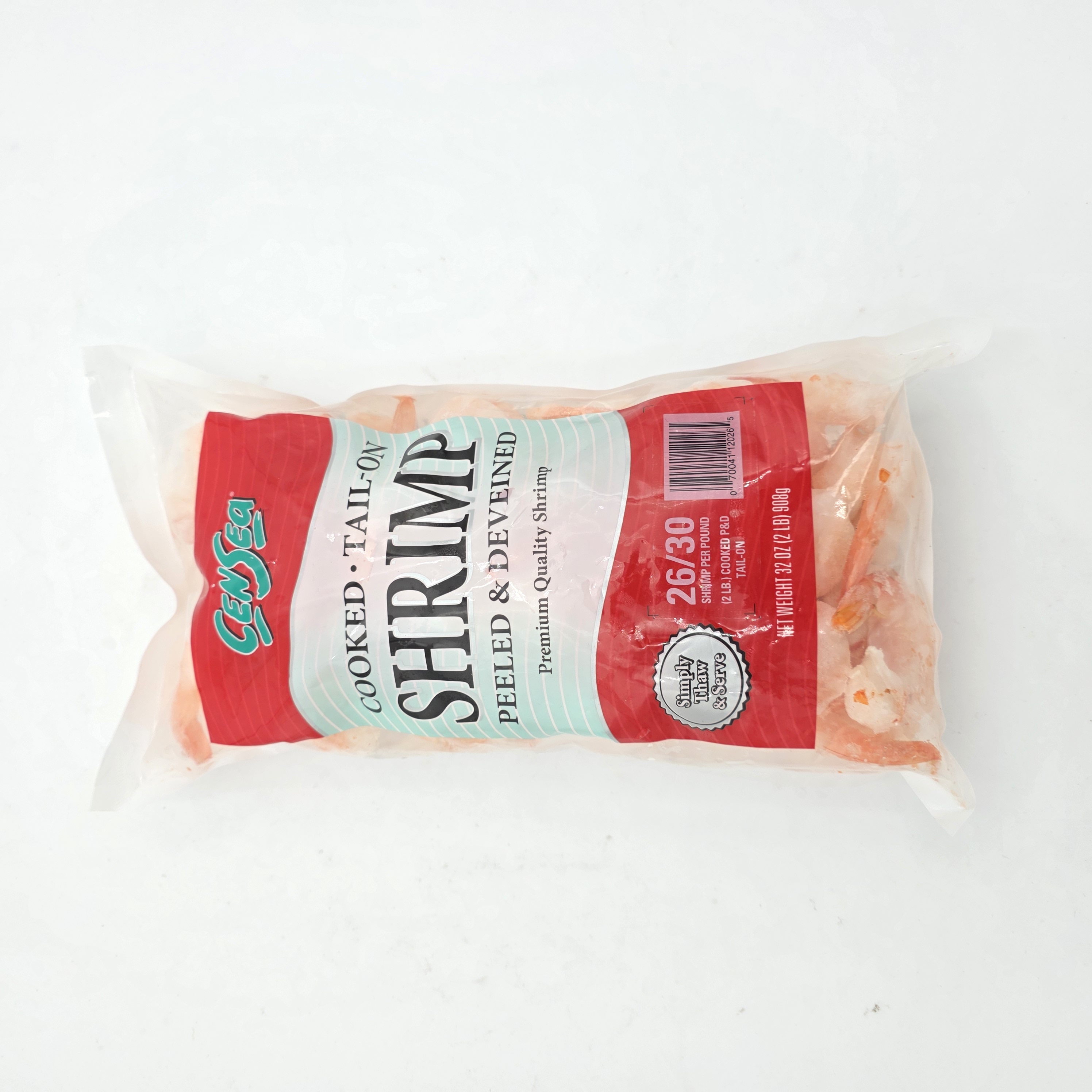 SHRIMP PEELED COOKED TAIL ON 26/30