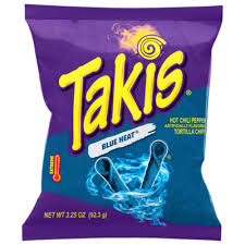 CHIPS TORTILLA BLUE HEAT HOT