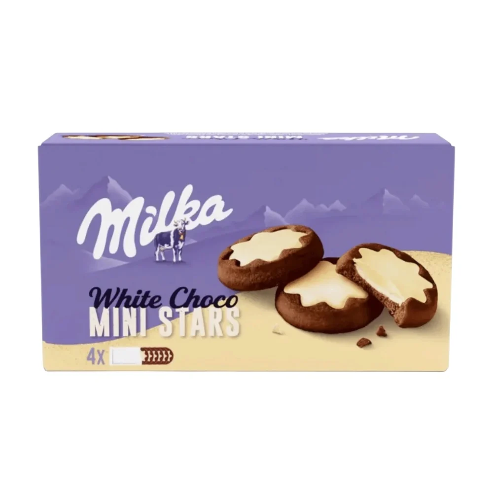 COOKIES WHITE CHOCOLATE COVRED MINI STARS