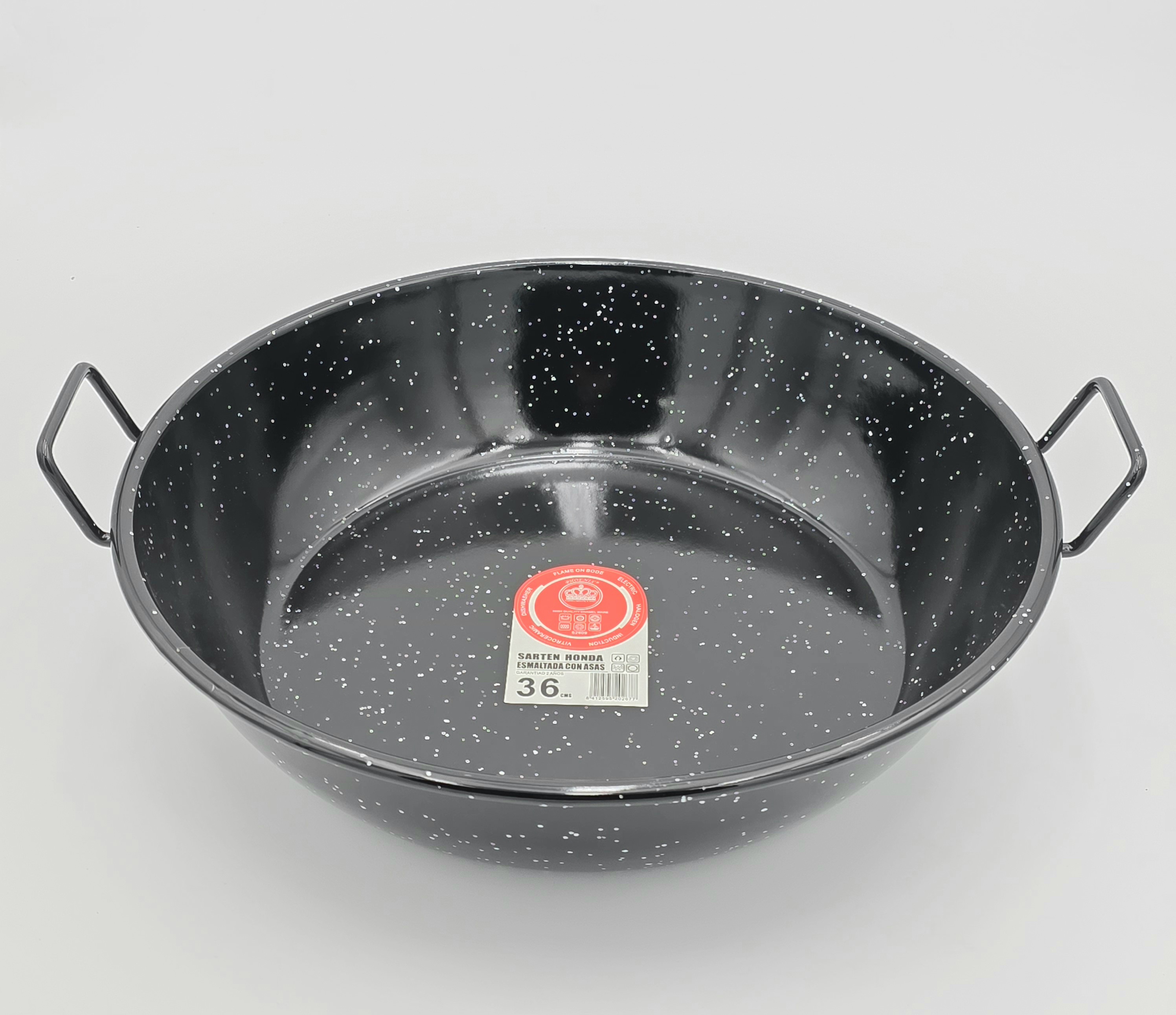FLAT METAL FRYING PAN
