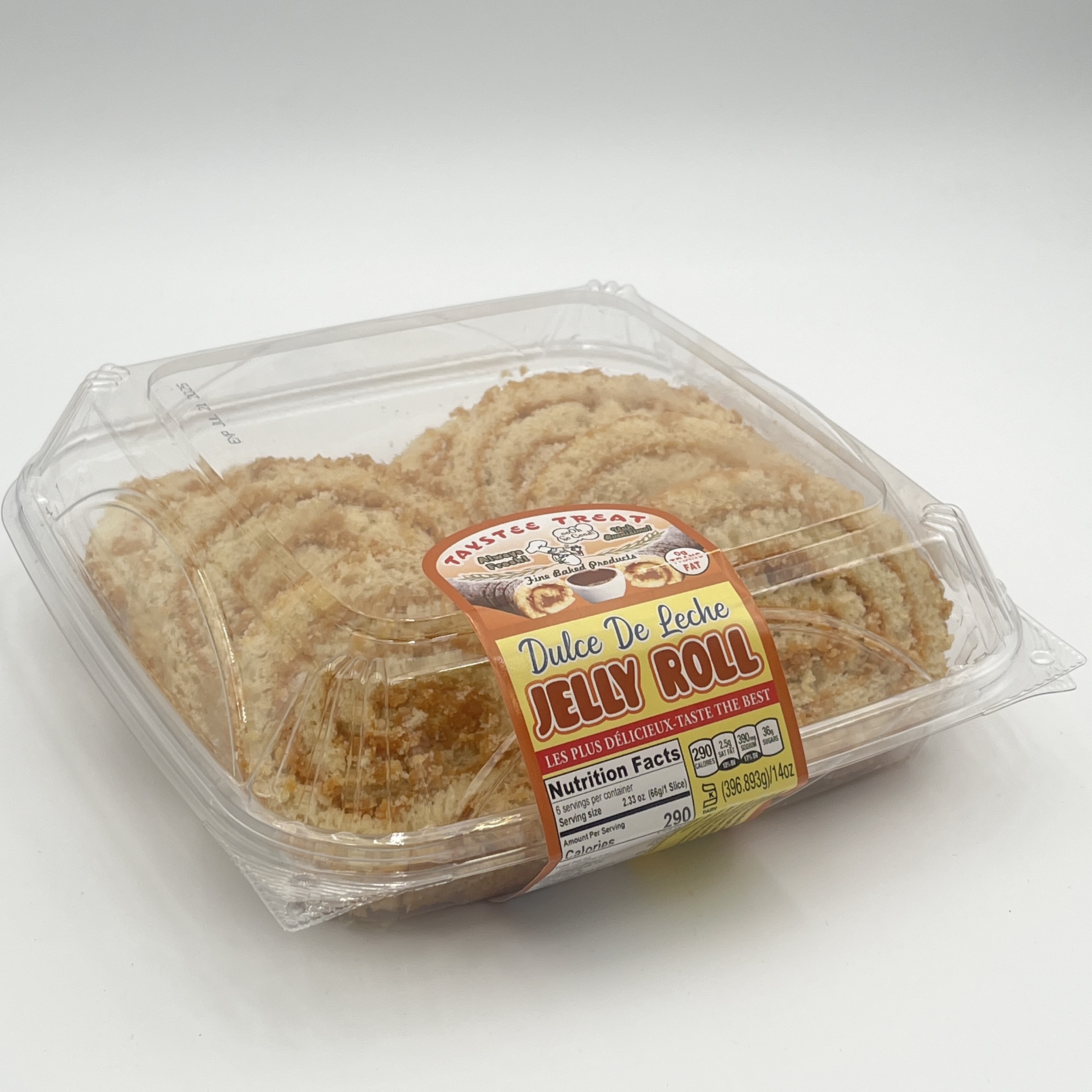 CAKE JELLY ROLL SLICES DULCE DE LECHE
