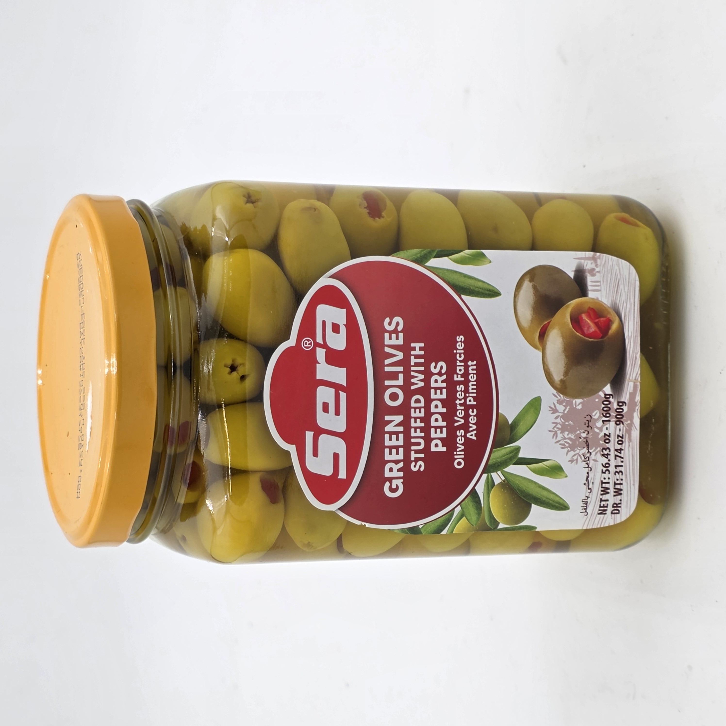 OLIVES GREEN STUFFED WITH PEPPERS