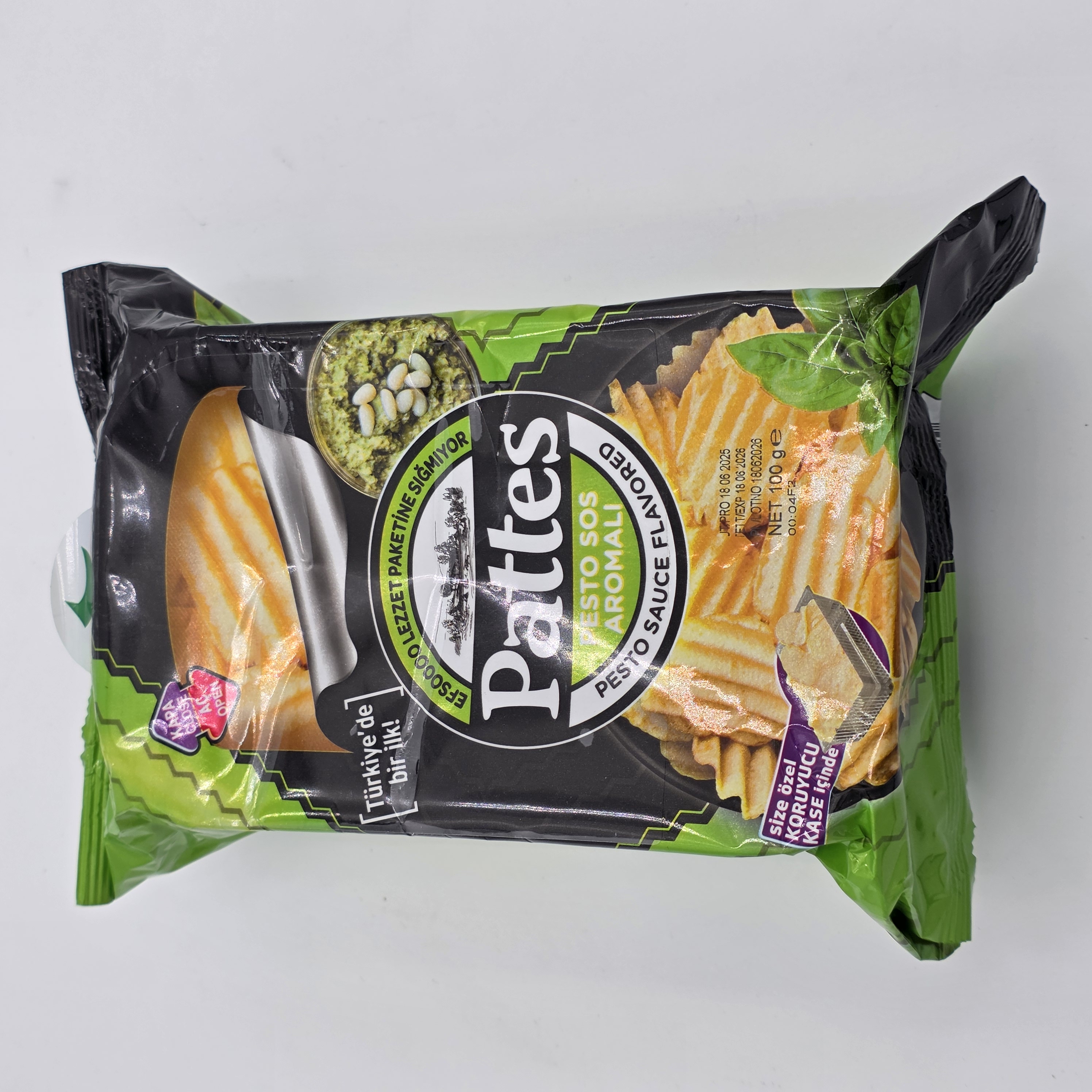 CHIPS PESTO SAUCE FLAVORED