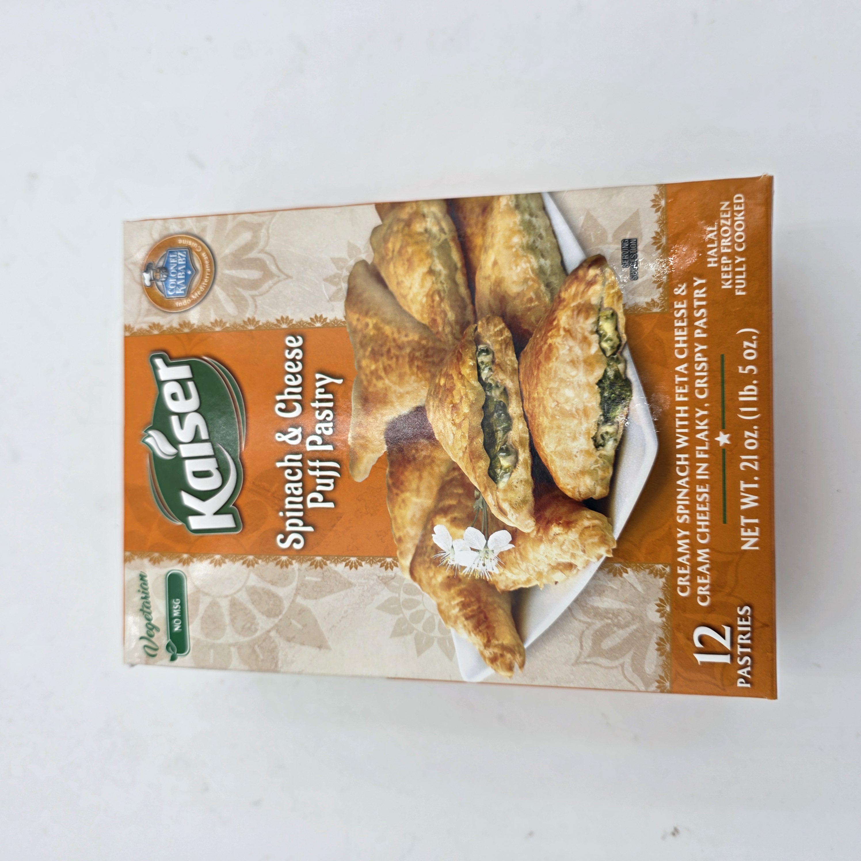 PUFF PASTRY TRIANGLES WITH SPINACH AND CHEESE