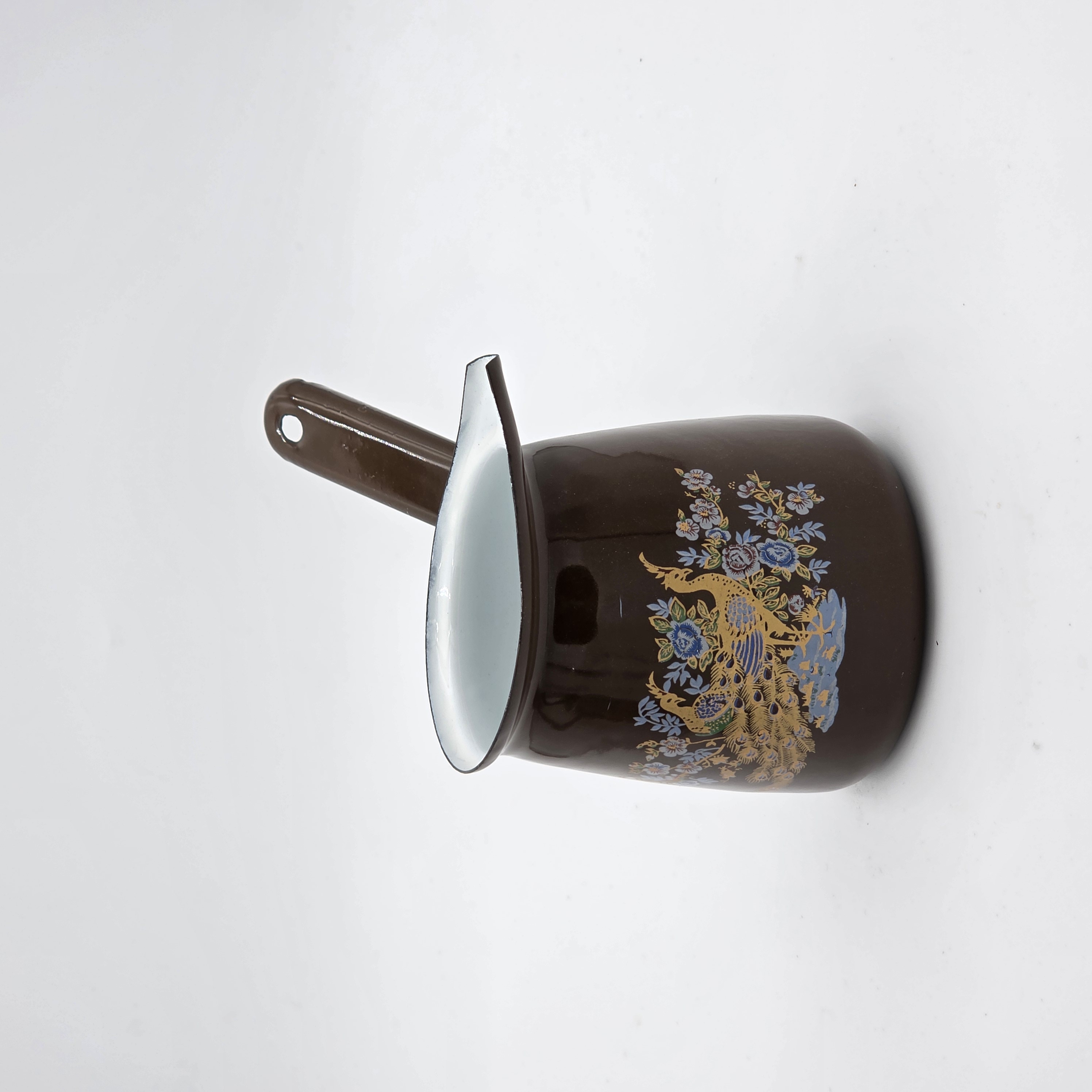 COFFEE WARMER BROWN PEACOCK