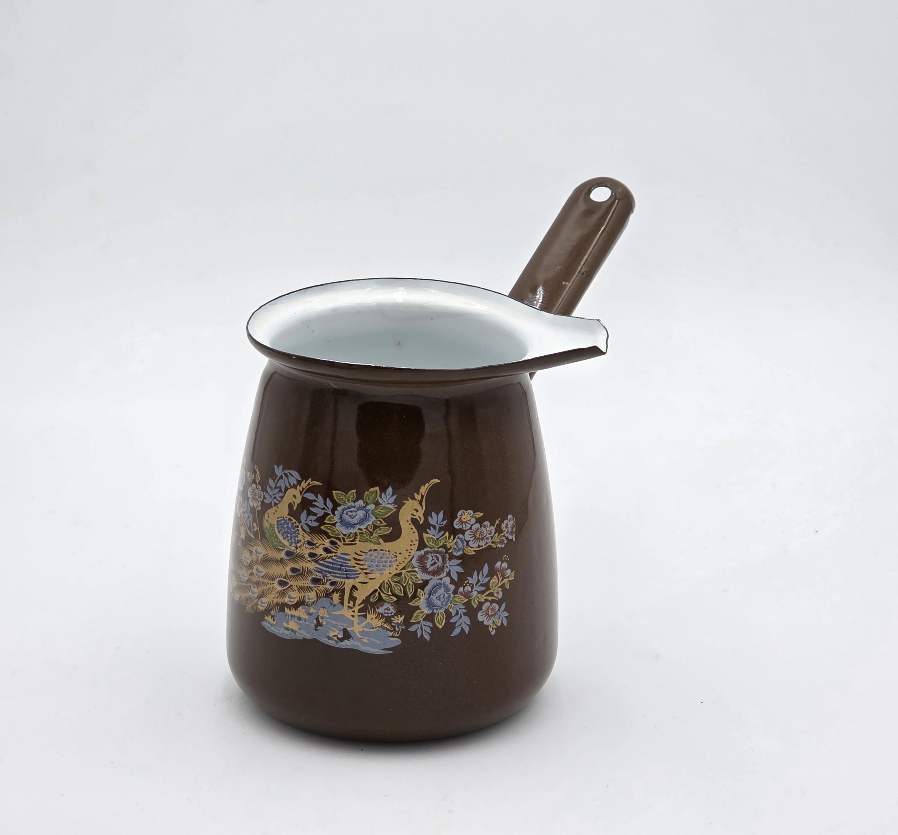 COFFEE WARMER BROWN PEACOCK