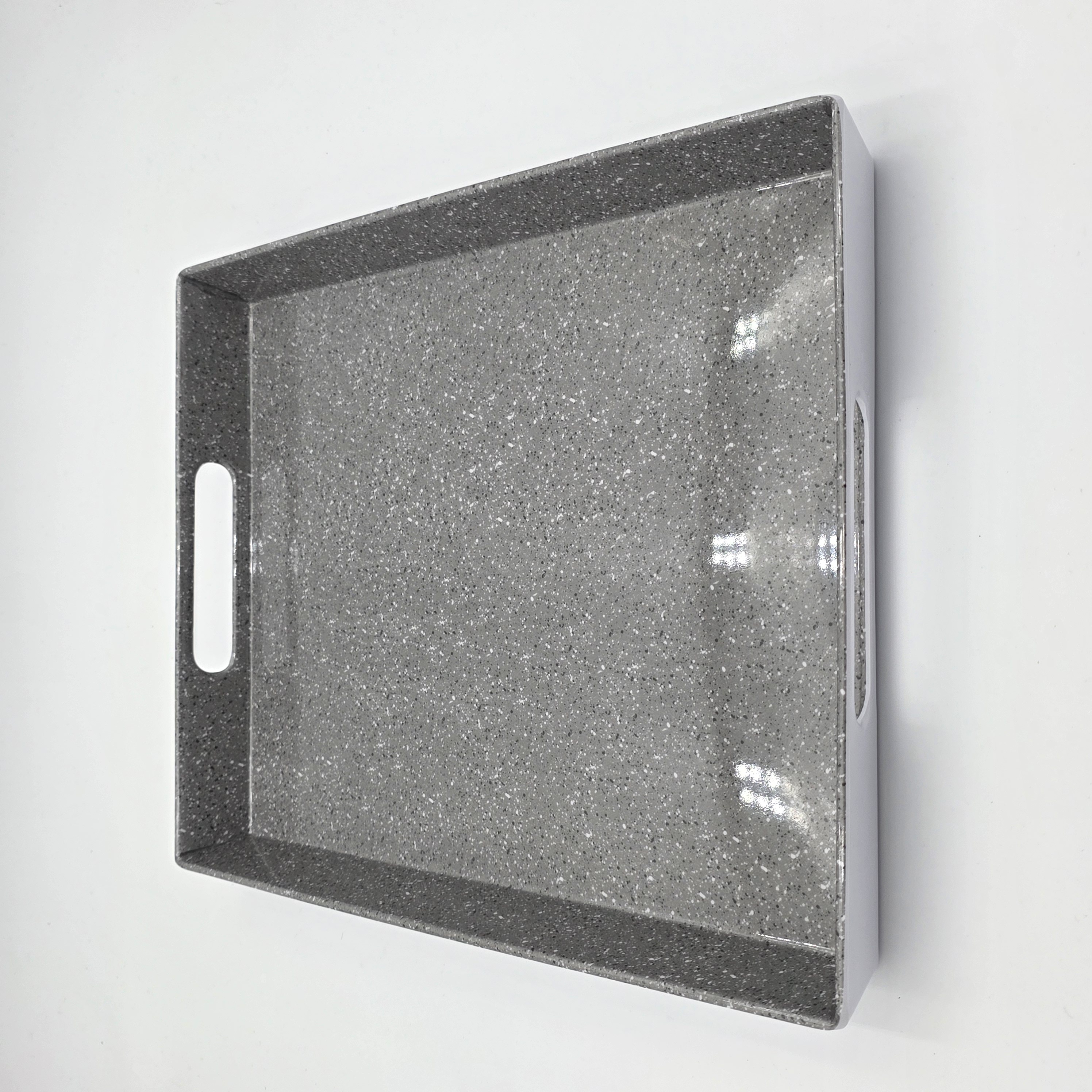 GRANITE TRAY RECTANGLE GREY