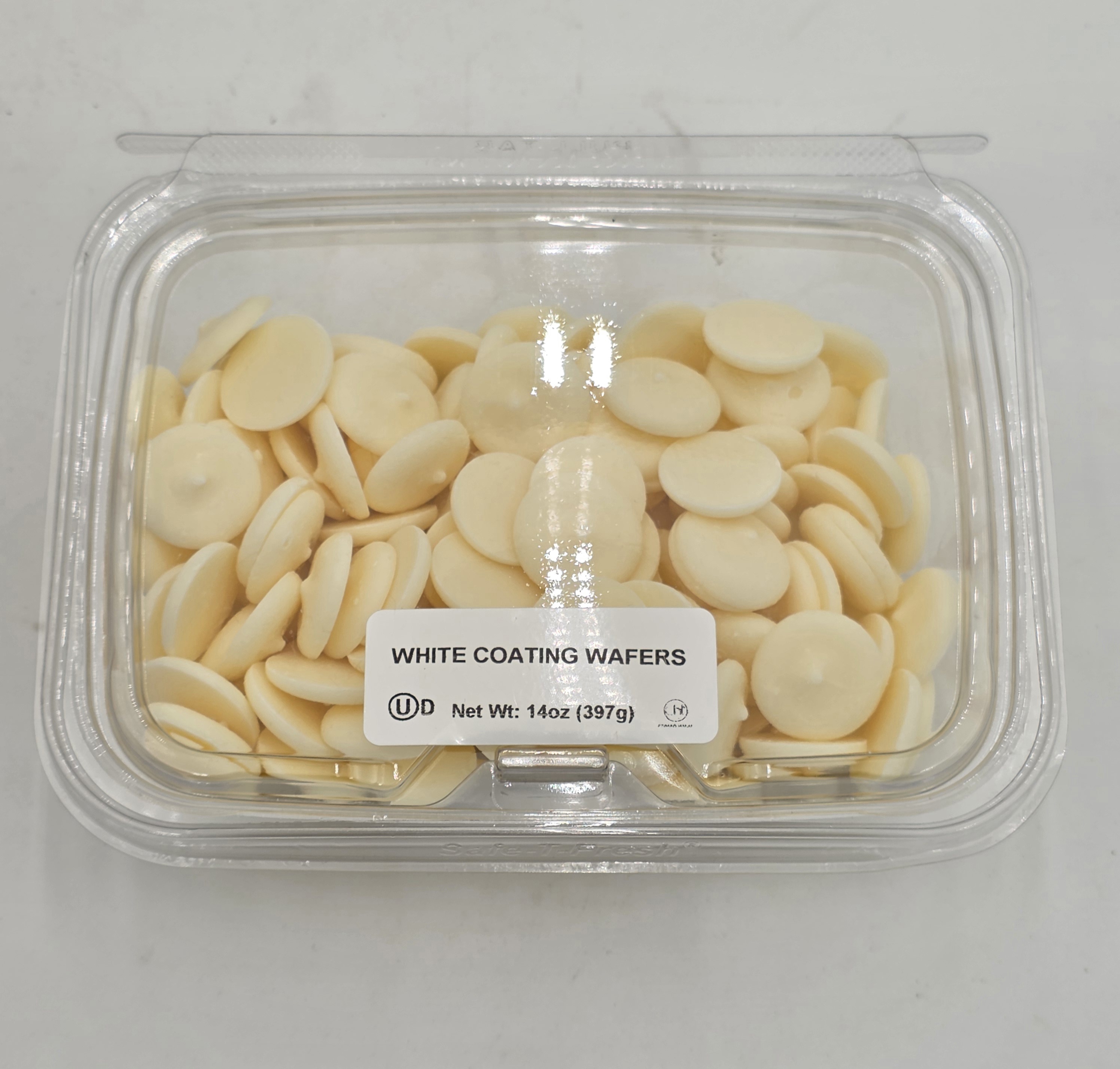 CHOCOLATE WHITE BAKING WAFERS